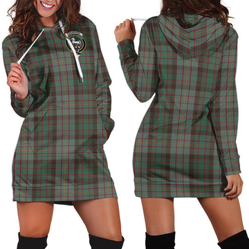 Cochrane Hunting Tartan Hoodie Dress with Family Crest