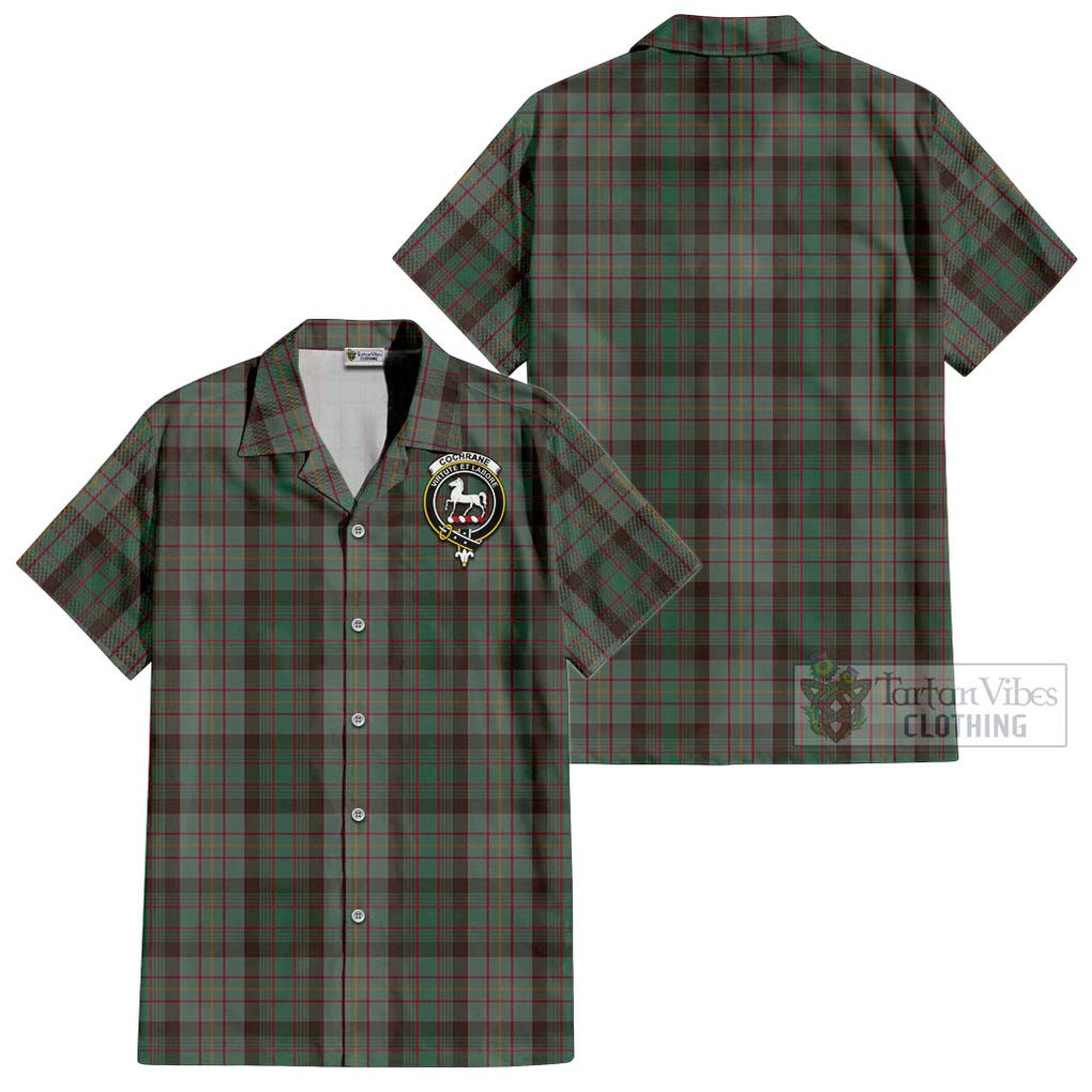 Cochrane Hunting Tartan Cotton Hawaiian Shirt with Family Crest Kid - Tartan Vibes Clothing