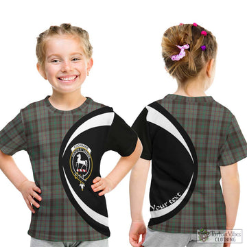 Cochrane Hunting Tartan Kid T-Shirt with Family Crest Circle Style