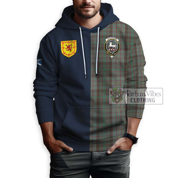 Cochrane Hunting Tartan Hoodie Alba with Scottish Lion Royal Arm Half Style