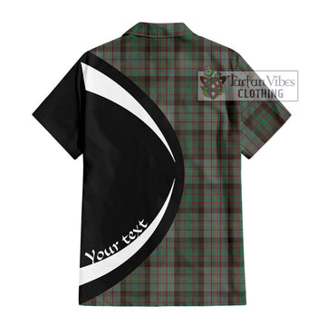 Cochrane Hunting Tartan Short Sleeve Button Up with Family Crest Circle Style