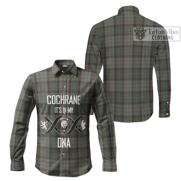 Cochrane Hunting Tartan Long Sleeve Button Shirt with Family Crest DNA In Me Style