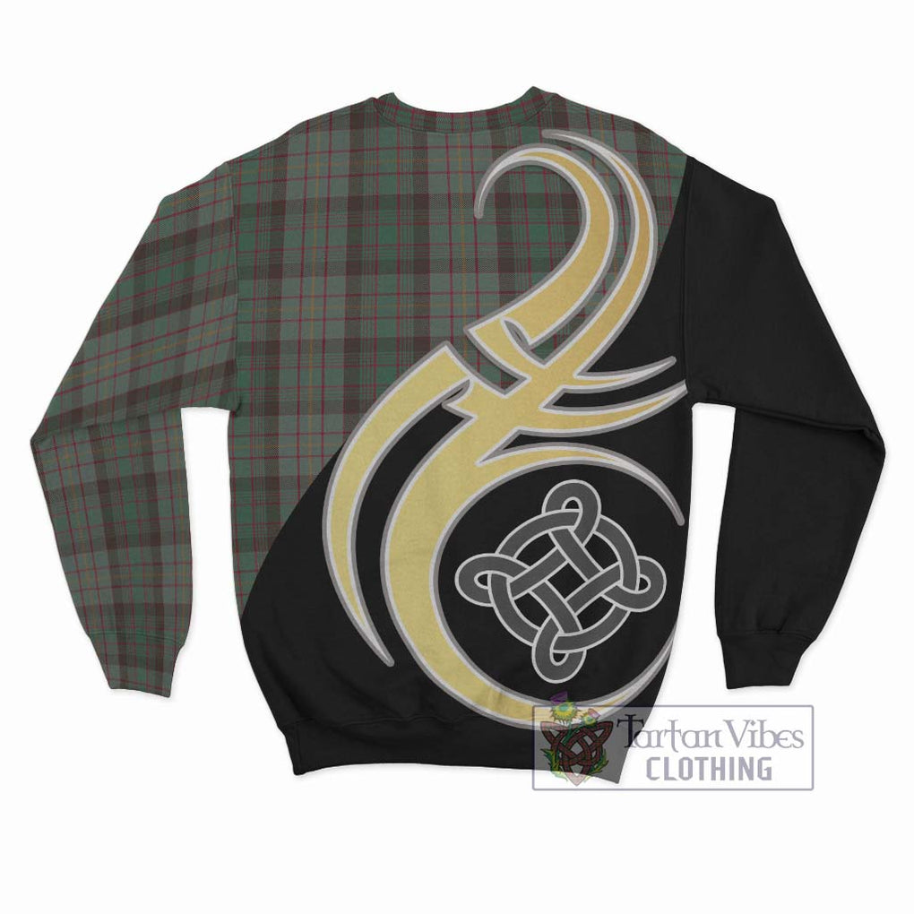 Cochrane Hunting Tartan Sweatshirt with Family Crest and Celtic Symbol Style - Tartan Vibes Clothing