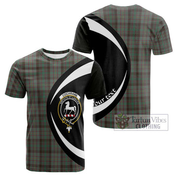 Cochrane Hunting Tartan Cotton T-shirt with Family Crest Circle Style