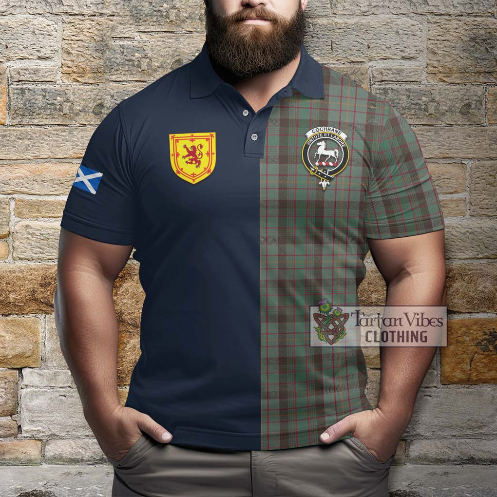 Tartan Vibes Clothing Cochrane Hunting Tartan Polo Shirt with Scottish Lion Royal Arm Half Style