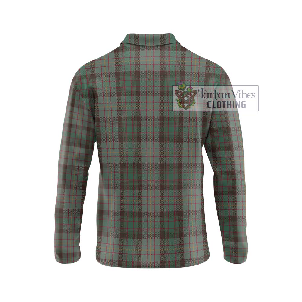 Cochrane Hunting Tartan Long Sleeve Polo Shirt with Family Crest DNA In Me Style - Tartanvibesclothing Shop