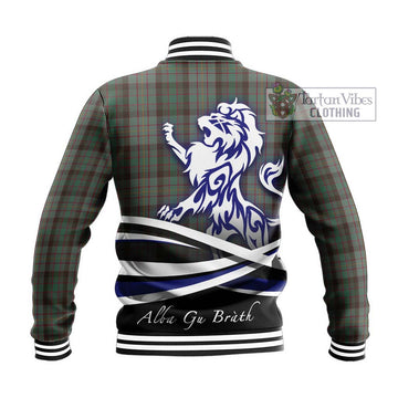 Cochrane Hunting Tartan Baseball Jacket with Alba Gu Brath Regal Lion Emblem