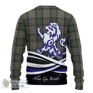 Cochrane Hunting Tartan Ugly Sweater with Alba Gu Brath Regal Lion Emblem