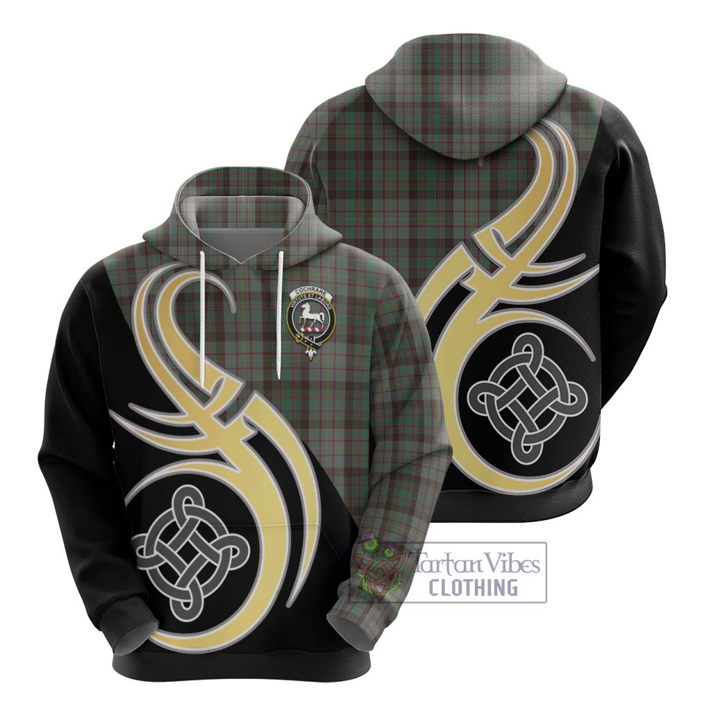 Cochrane Hunting Tartan Hoodie with Family Crest and Celtic Symbol Style - Tartan Vibes Clothing