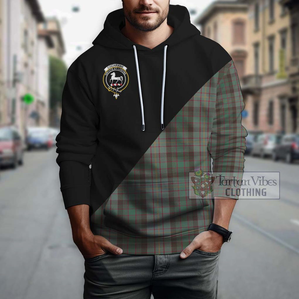 Cochrane Hunting Tartan Hoodie with Family Crest and Military Logo Style - Tartanvibesclothing Shop