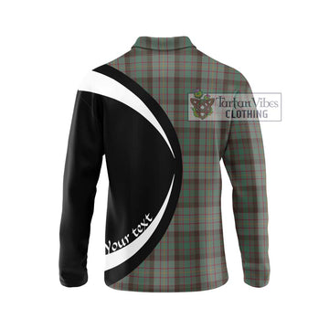 Cochrane Hunting Tartan Long Sleeve Polo Shirt with Family Crest Circle Style