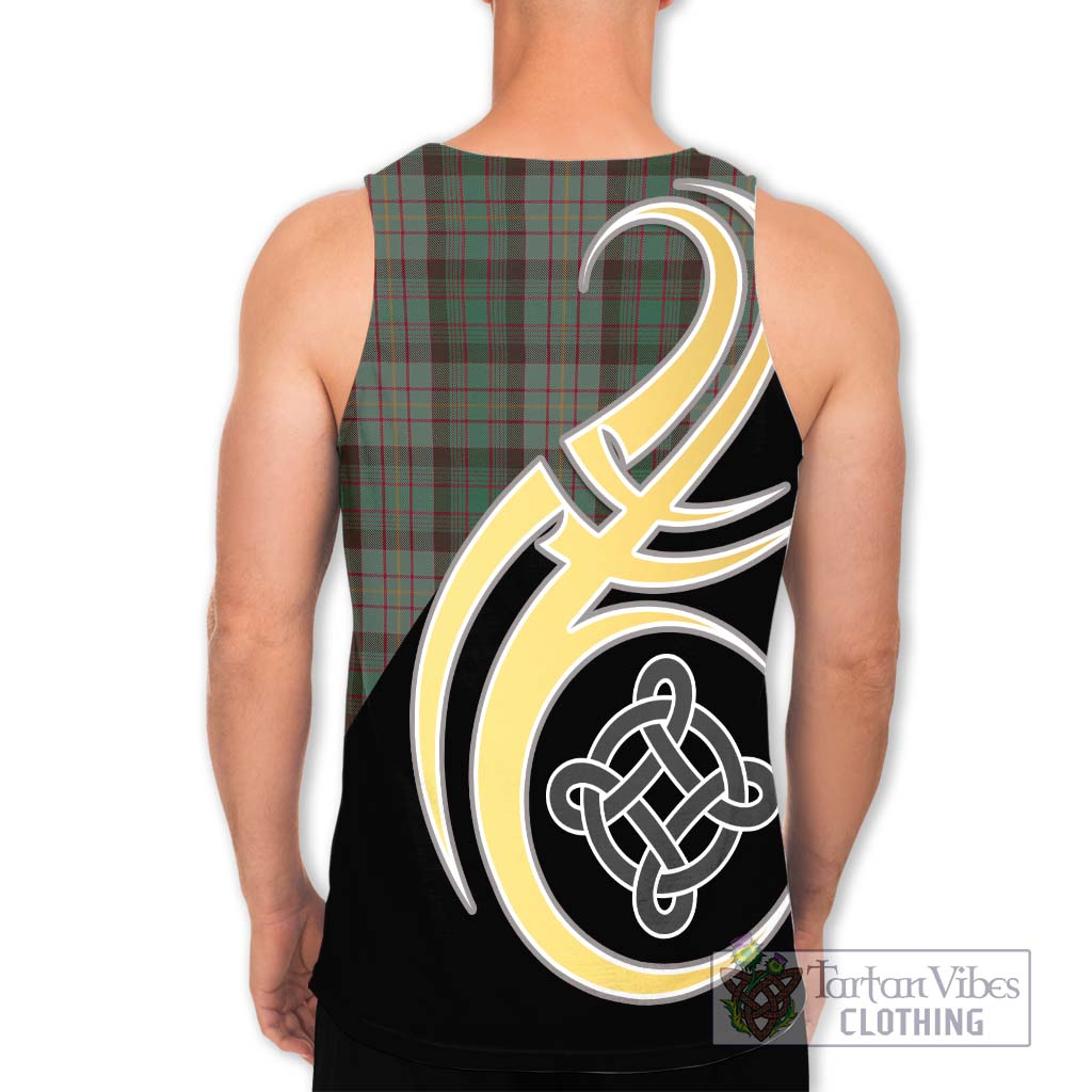 Cochrane Hunting Tartan Men's Tank Top with Family Crest and Celtic Symbol Style - Tartan Vibes Clothing