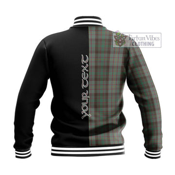 Cochrane Hunting Tartan Baseball Jacket with Family Crest and Half Of Me Style