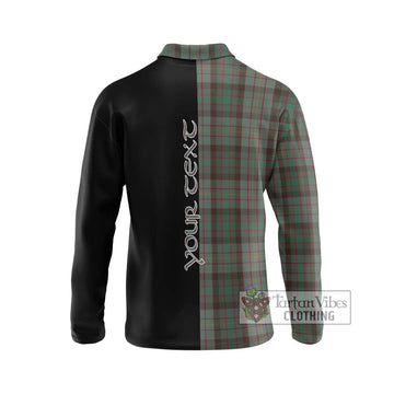 Cochrane Hunting Tartan Long Sleeve Polo Shirt with Family Crest and Half Of Me Style