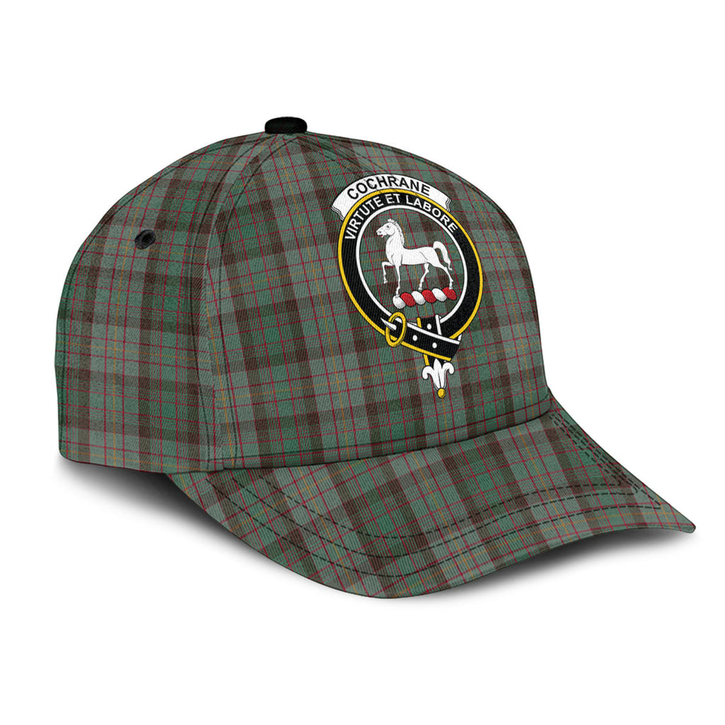 cochrane-hunting-tartan-classic-cap-with-family-crest