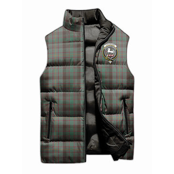 Cochrane Hunting Tartan Sleeveless Puffer Jacket with Family Crest