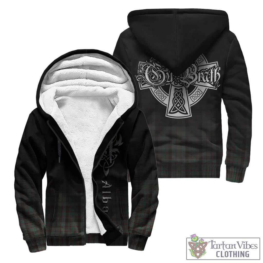 Tartan Vibes Clothing Cochrane Hunting Tartan Sherpa Hoodie Featuring Alba Gu Brath Family Crest Celtic Inspired