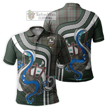 Cochrane Hunting Tartan Polo Shirt with Epic Bagpipe Style