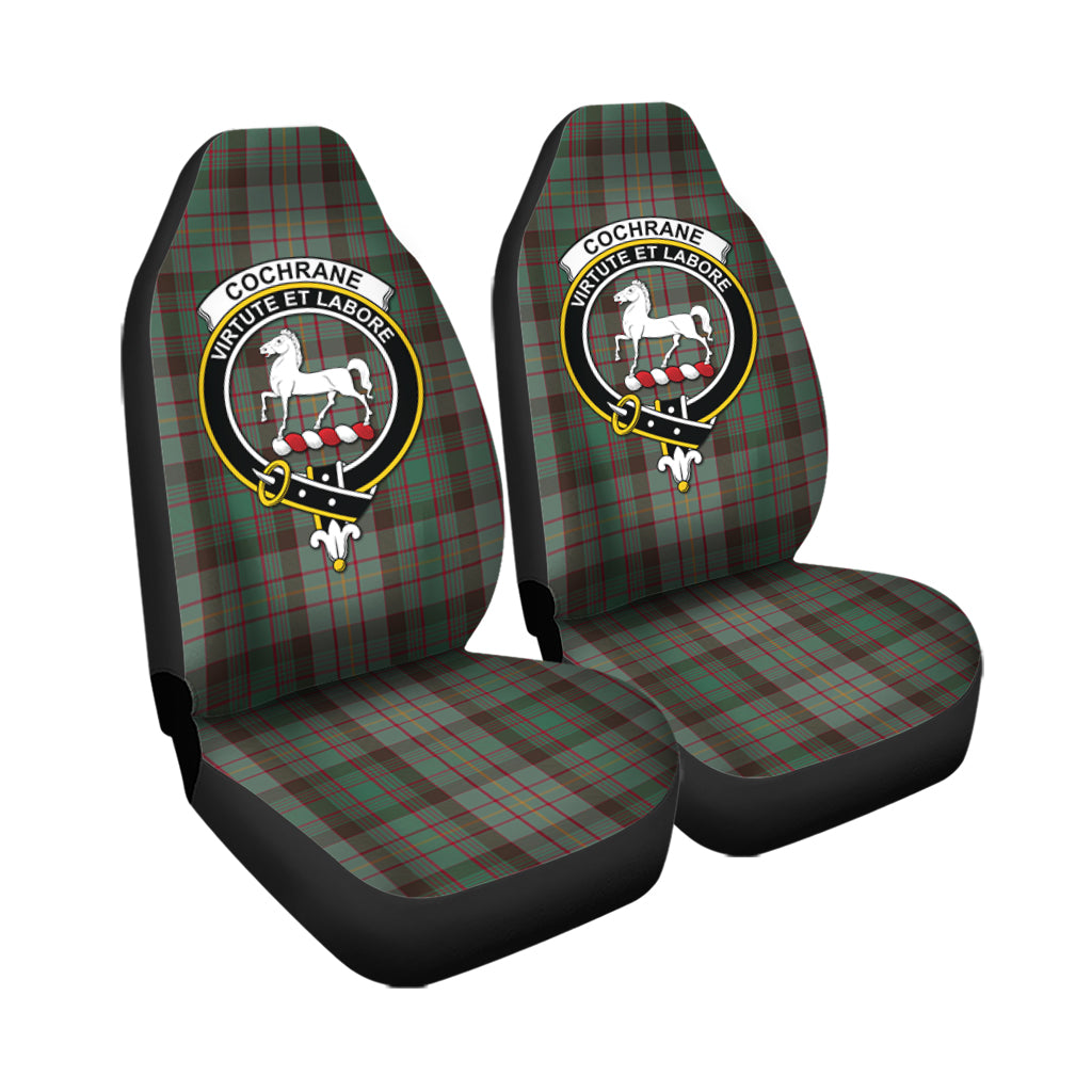 Cochrane Hunting Tartan Car Seat Cover with Family Crest - Tartanvibesclothing