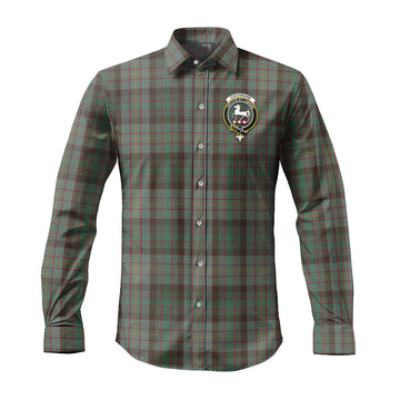 Cochrane Hunting Tartan Long Sleeve Button Up Shirt with Family Crest