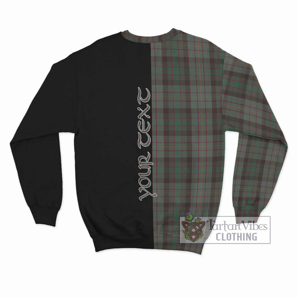 Cochrane Hunting Tartan Sweatshirt with Family Crest and Half Of Me Style - Tartanvibesclothing Shop