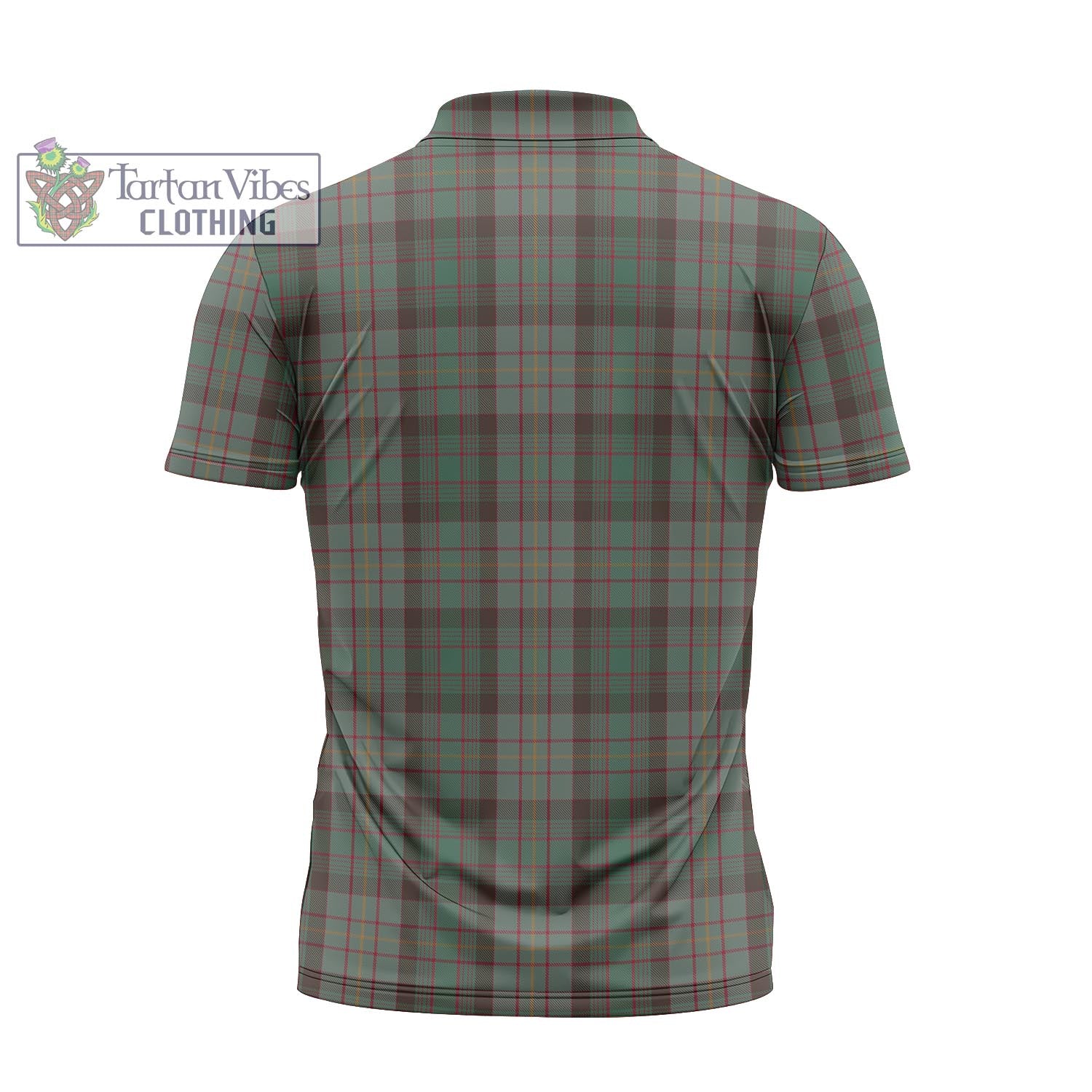 Tartan Vibes Clothing Cochrane Hunting Tartan Zipper Polo Shirt with Family Crest