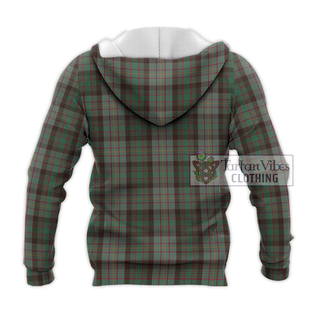 Tartan Vibes Clothing Cochrane Hunting Tartan Knitted Hoodie with Family Crest DNA In Me Style