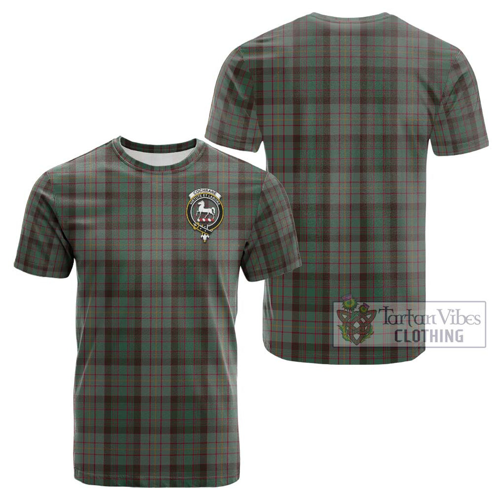 Cochrane Hunting Tartan Cotton T-Shirt with Family Crest Kid's Shirt - Tartanvibesclothing Shop