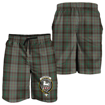 Cochrane Hunting Tartan Mens Shorts with Family Crest