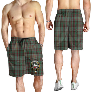 Cochrane Hunting Tartan Mens Shorts with Family Crest