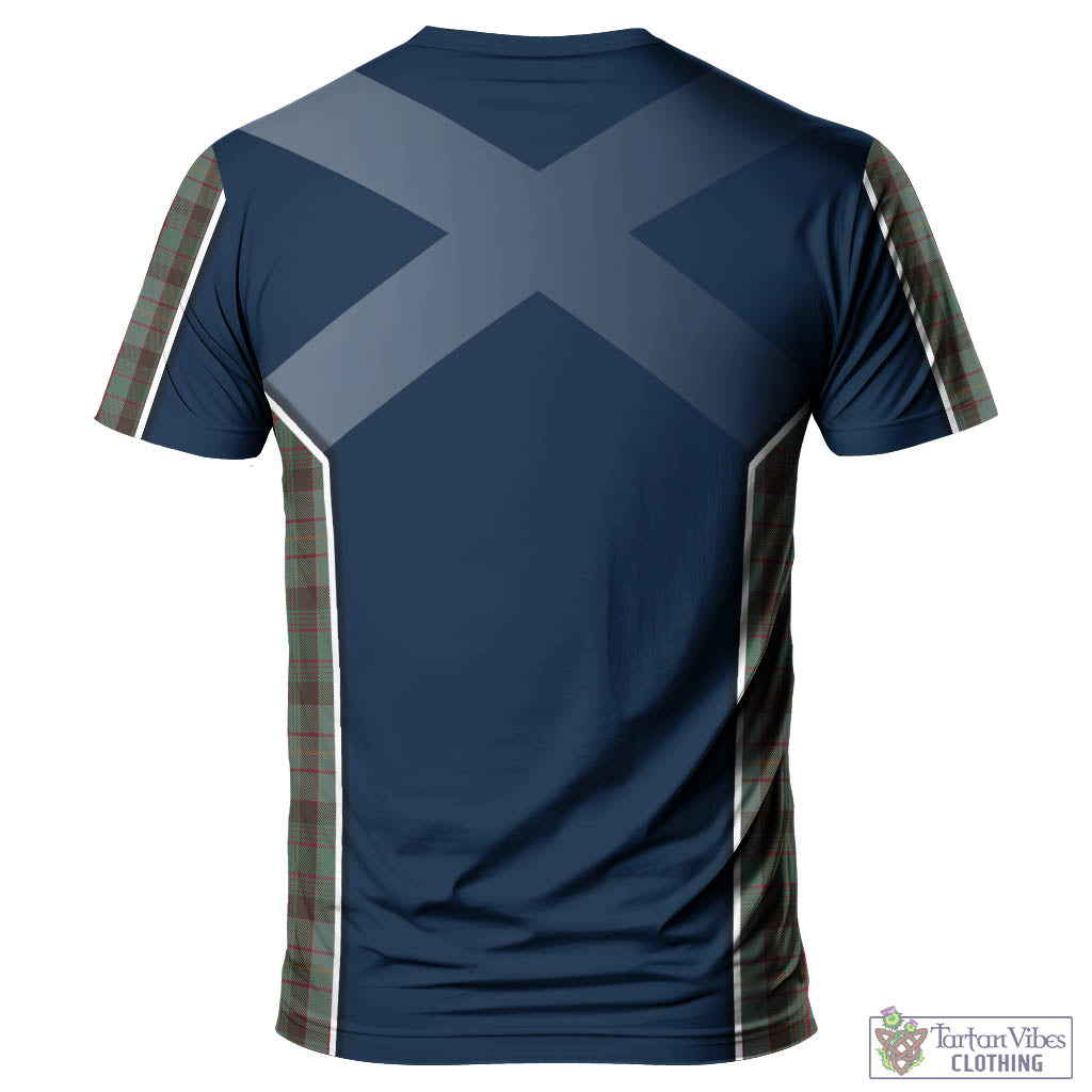 Tartan Vibes Clothing Cochrane Hunting Tartan T-Shirt with Family Crest and Lion Rampant Vibes Sport Style