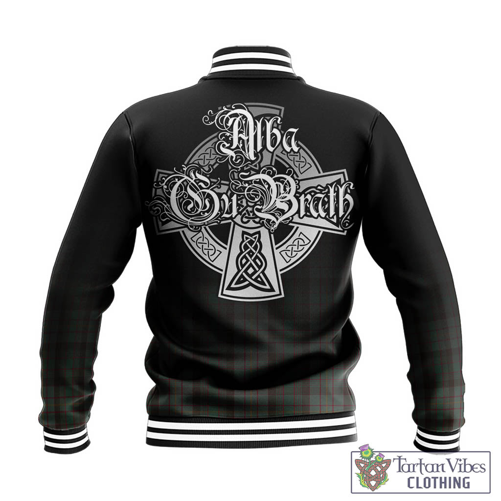 Tartan Vibes Clothing Cochrane Hunting Tartan Baseball Jacket Featuring Alba Gu Brath Family Crest Celtic Inspired