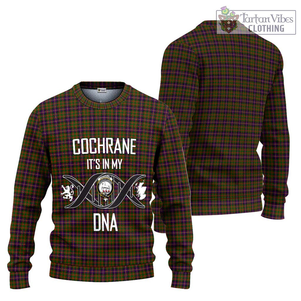 Cochrane Modern Tartan Knitted Sweater with Family Crest DNA In Me Style Unisex - Tartanvibesclothing Shop