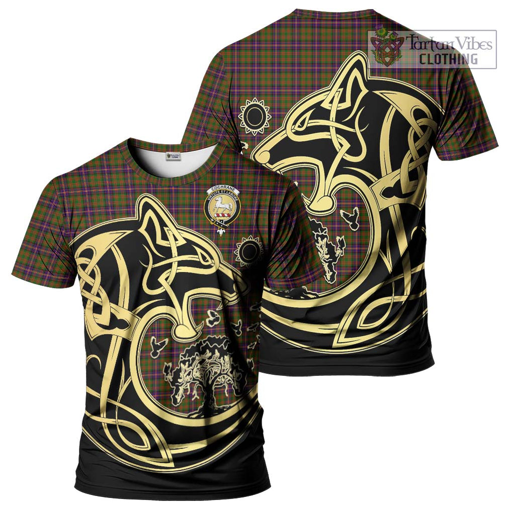 Cochrane Modern Tartan T-Shirt with Family Crest Celtic Wolf Style Kid's Shirt - Tartan Vibes Clothing