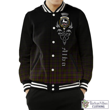 Cochrane Modern Tartan Baseball Jacket Featuring Alba Gu Brath Family Crest Celtic Inspired