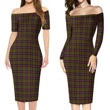 Cochrane Modern Tartan Off Shoulder Lady Dress