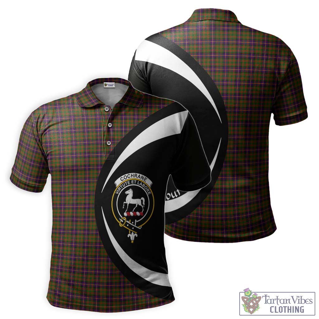 Cochrane Modern Tartan Men's Polo Shirt with Family Crest Circle Style Kid - Tartan Vibes Clothing