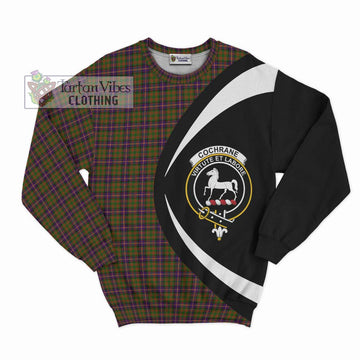 Cochrane Modern Tartan Sweatshirt with Family Crest Circle Style