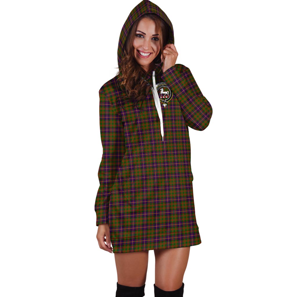 Cochrane Modern Tartan Hoodie Dress with Family Crest - Tartan Vibes Clothing