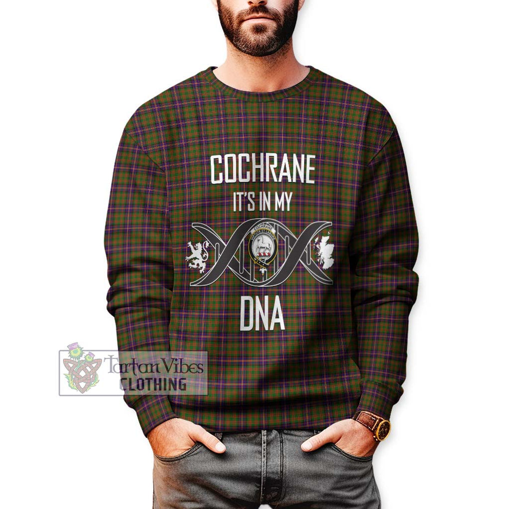 Cochrane Modern Tartan Sweatshirt with Family Crest DNA In Me Style Unisex - Tartanvibesclothing Shop