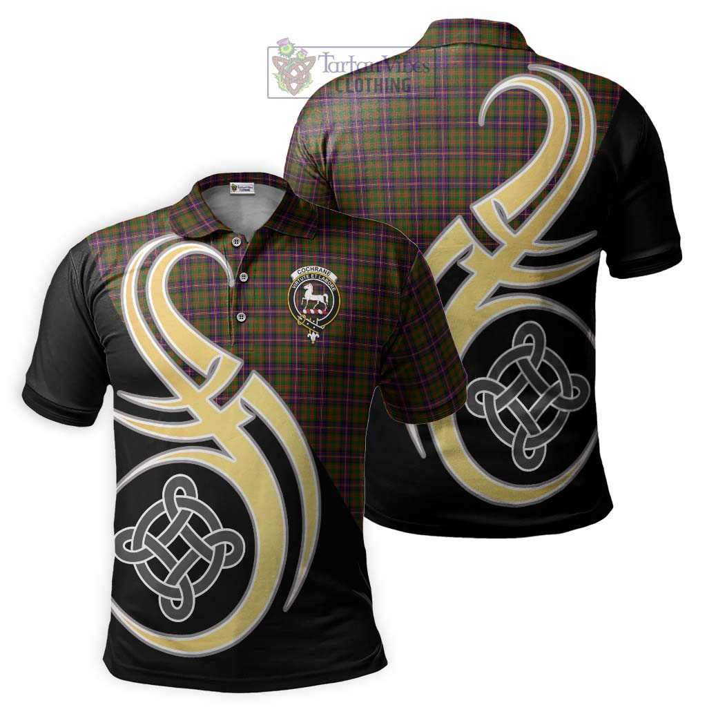 Cochrane Modern Tartan Polo Shirt with Family Crest and Celtic Symbol Style Kid - Tartan Vibes Clothing