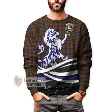 Cochrane Modern Tartan Sweatshirt with Alba Gu Brath Regal Lion Emblem