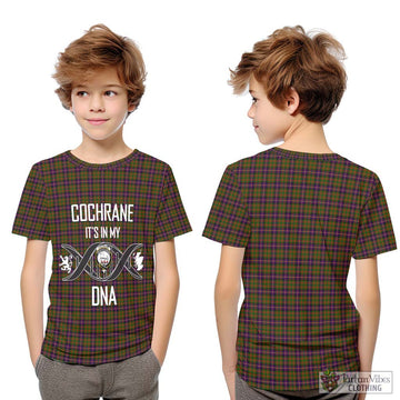 Cochrane Modern Tartan Kid T-Shirt with Family Crest DNA In Me Style