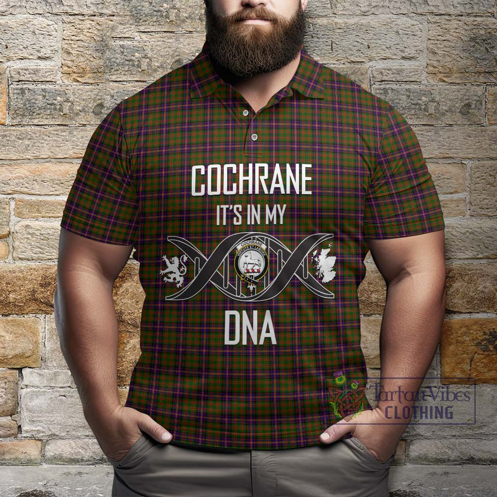 Cochrane Modern Tartan Polo Shirt with Family Crest DNA In Me Style Kid - Tartanvibesclothing Shop