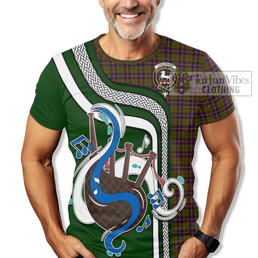 Cochrane Modern Tartan T-Shirt with Epic Bagpipe Style Kid's Shirt - Tartanvibesclothing Shop