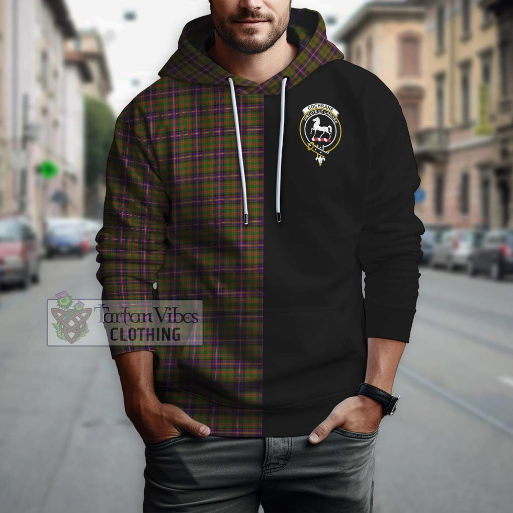 Cochrane Modern Tartan Hoodie with Family Crest and Half Of Me Style Zip Hoodie - Tartanvibesclothing Shop