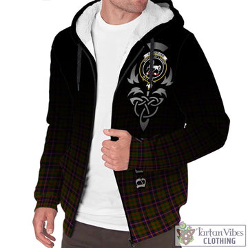 Cochrane Modern Tartan Sherpa Hoodie Featuring Alba Gu Brath Family Crest Celtic Inspired