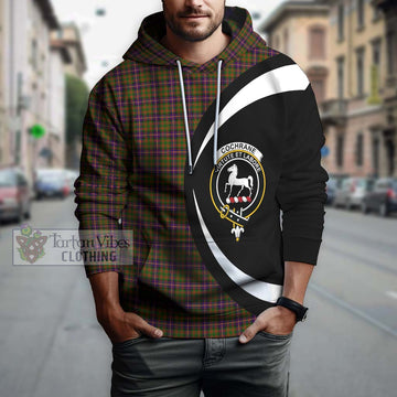 Cochrane Modern Tartan Hoodie with Family Crest Circle Style