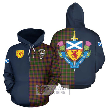 Cochrane Modern Tartan Hoodie Alba with Scottish Lion Royal Arm Half Style