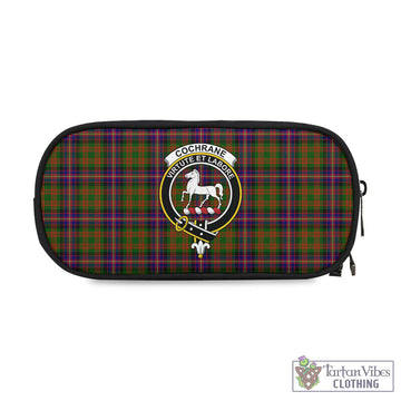 Cochrane Modern Tartan Pen and Pencil Case with Family Crest